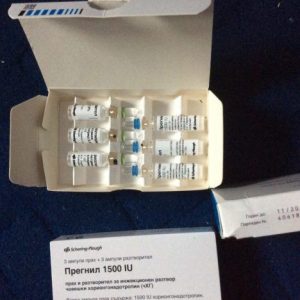 hcg pregnyl 1500 iu organon